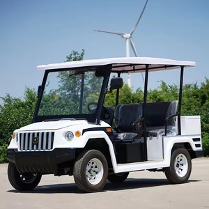 כחול 3/6/8-נוסע עגלת גולף חשמלי 3.5/5kw מנוע פלדה 4-seater עם eec רחוב חוקי