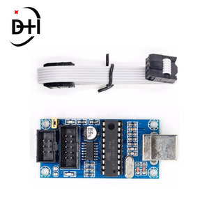 USBTiny USBtinyISP AVR ISP programcı Bootloader Arduino UNO için R3 IDE Meag2560 ile 10pin programlama kablosu bir USB kablosu mavi