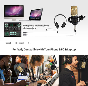 Conjunto de tarjeta de sonido de Audio V9, adaptador de sonido externo USB, auriculares de 3,5mm, adaptador de sonido de estudio en vivo para PC, teléfono y ordenador - Product Image 5