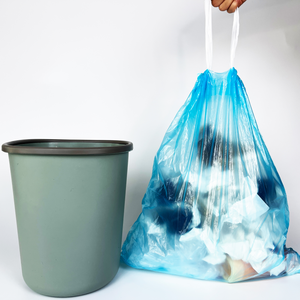 Bolsas de basura con cordón ajustable, bolsas de basura con cuerda de cordón enrollable, papelera de fábrica China - Product Image 5