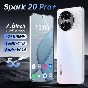 ใหม่เอี่ยม tecno Spark 20 Pro สมาร์ทโฟนของแท้ความละเอียดสูง + 5G Plus10-core เครือข่าย5G Android14.0ความจุ16GB + 1TB โทรศัพท์มือถือ - Product Image 1
