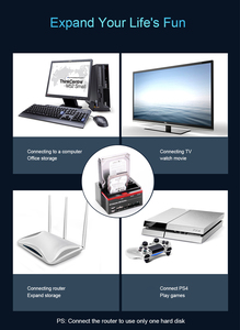 2.5/<strong>3.5</strong>&quot; SATA <strong>IDE</strong> HDD Docking Station Clone HDD Enclosure <strong>USB</strong> 2 Ports <strong>USB</strong> 2.0/Type C Hub MS/M2/XD/CF/SD/TF Card Reader - Product Image 5