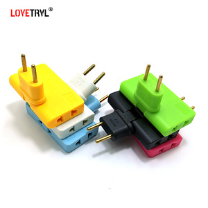 Adaptador de viaje de salida inalámbrica mini delgado de la UE, enchufe giratorio de uno a tres, conversión multifuncional portátil de EE. UU. JP A LA UE - Product Image 2