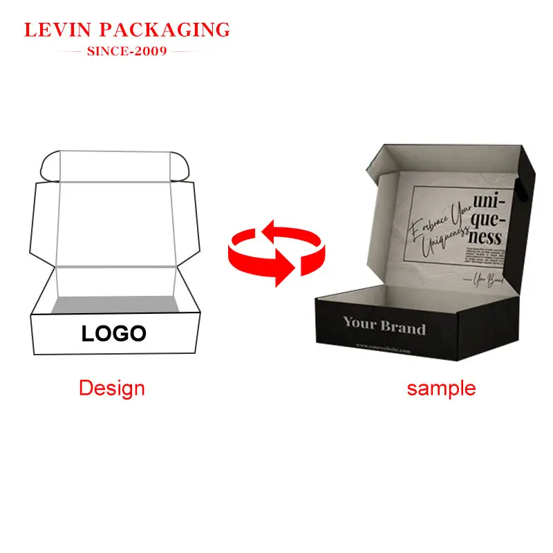 Caja de cartón con logotipo personalizado, caja de regalo de lujo, venta al por mayor
