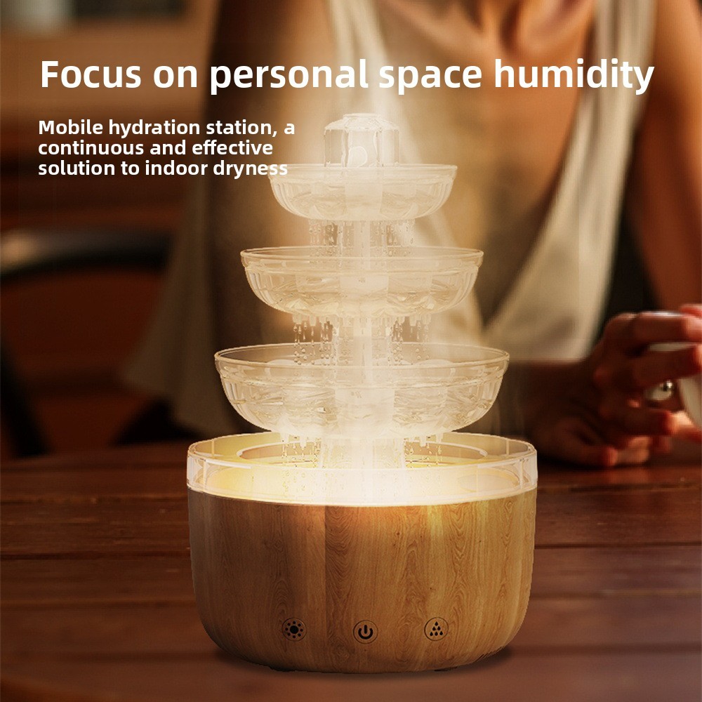 Fountain humidifier wood grain-no remote control
