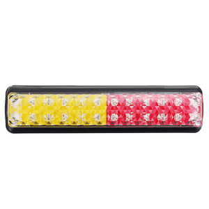 IP682Xトレーラー<span class=keywords><strong>LED</strong></span>ステアリングブレーキ耐久性のある24ledライトカーテールライトデュアルカラーIP68Uteキャラバンボートインジケータートラック用