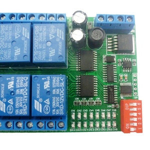 12V 16 canali RS485 relè Modbus RTU protocollo, porta seriale telecomando interruttore PLC scheda di controllo