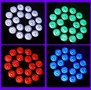 18 180W 4-in-1 หลอดไฟ LED ควบคุมเสียง KTV บาร์ไฟเวทีงานแต่งงานสีเต็มรูปแบบออกอากาศห้องเติมแสง