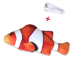 Mascota Gato Peces Juguete Regalos interactivos Pescado Gato Hierba gatera Juguetes Almohada de peluche Muñeca Simulación Pescado Jugando Gato eléctrico Juguete - Product Image 6