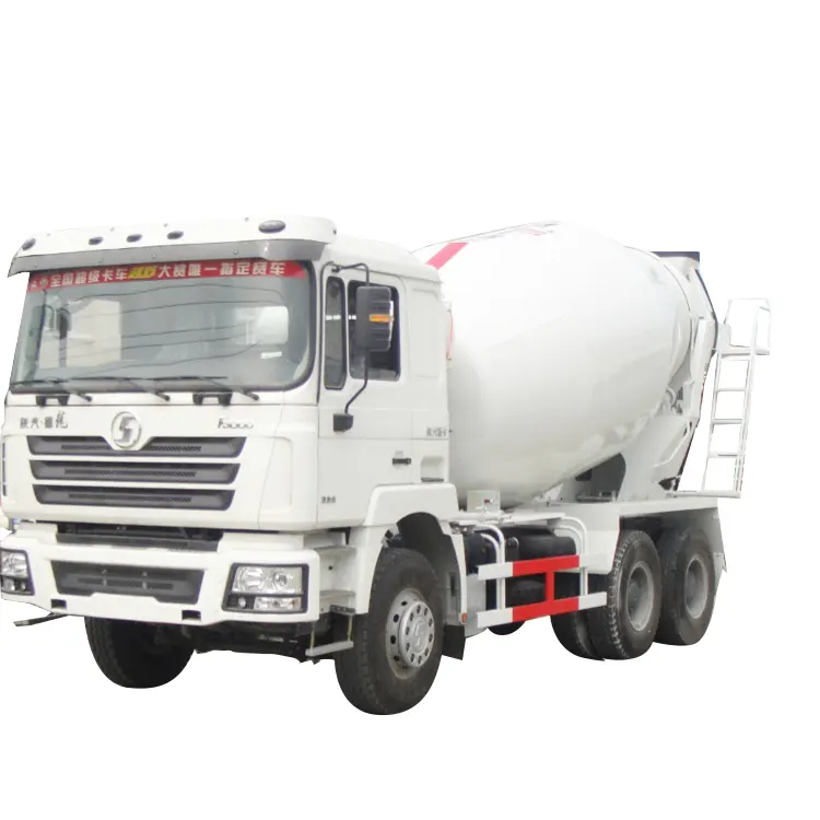 Shacman 8x4 345hp 10 kübik metre beton harç kamyonu boyutları satış