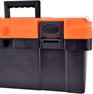 工具箱19英寸塑料外壳定制标志多功能托盘金属工具箱 - Product Image 4