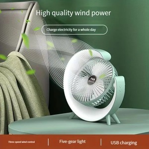 Rechargeable Electric Fan for Outdoor Car Use USB Power <strong>Source</strong> with Three Wind Speed Cooling <strong>Function</strong> Hotel Use on Sale! - Product Image 5