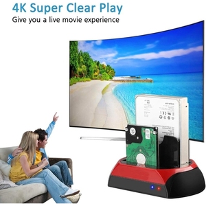 2.5 \ "3.5 \" IDE USB 2.0 harici sabit disk muhafaza plastik kasa HDD veya SSD için kart okuyucu ve abd fişi ile - Product Image 4