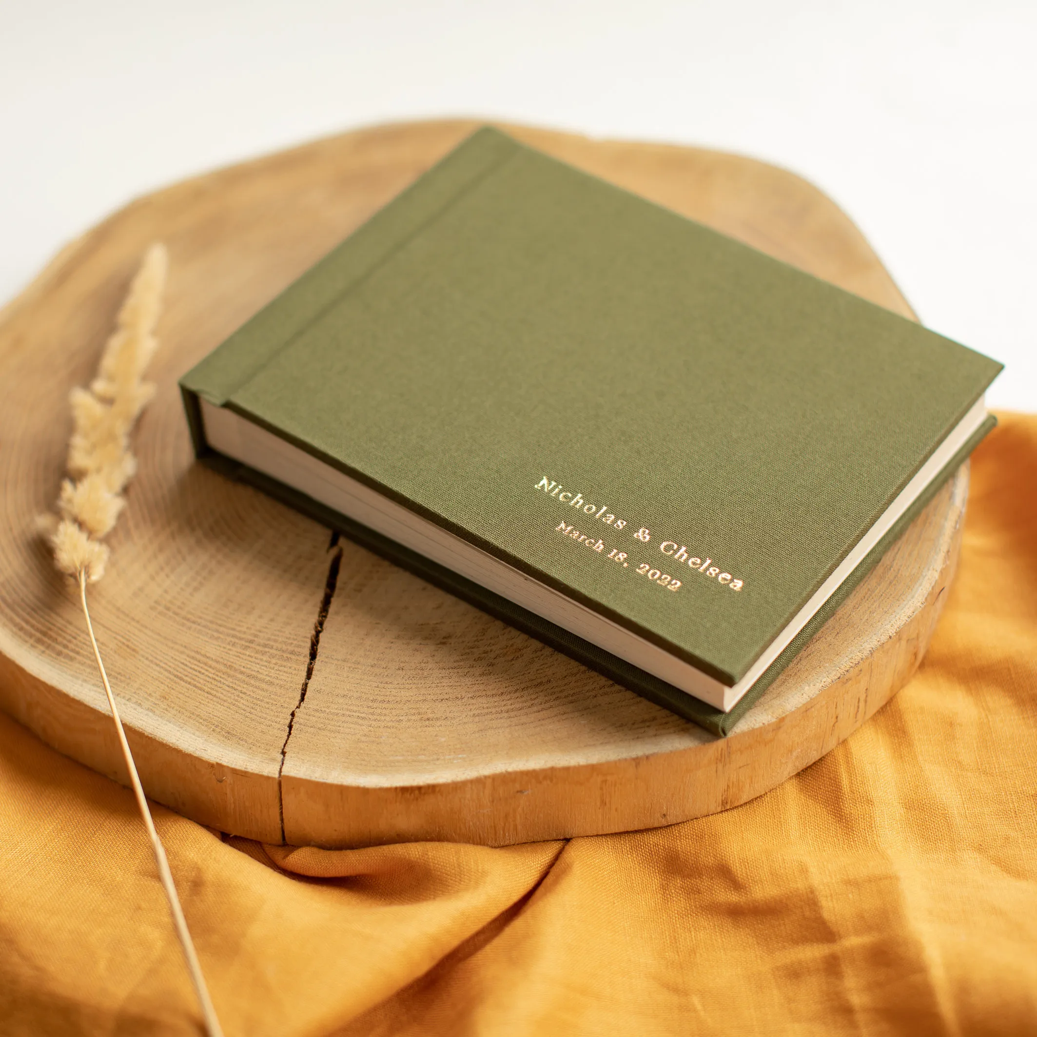 Libro de invitados de boda personalizado de lujo, cubierta dura de lino, álbum de fotos de boda, Fuji Instax plano, álbum de fotos de cumpleaños
