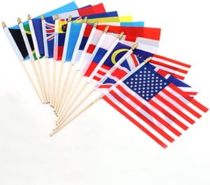Banderines Personalizados, Banderas de Países, Mini Cadena de Tela de Poliéster, Bandera de Diferentes Países - Product Image 4