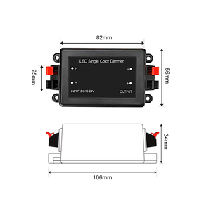 Atenuador LED 8A inalámbrico de nueva llegada con mando a distancia de 3 teclas de un solo color para tira de LED