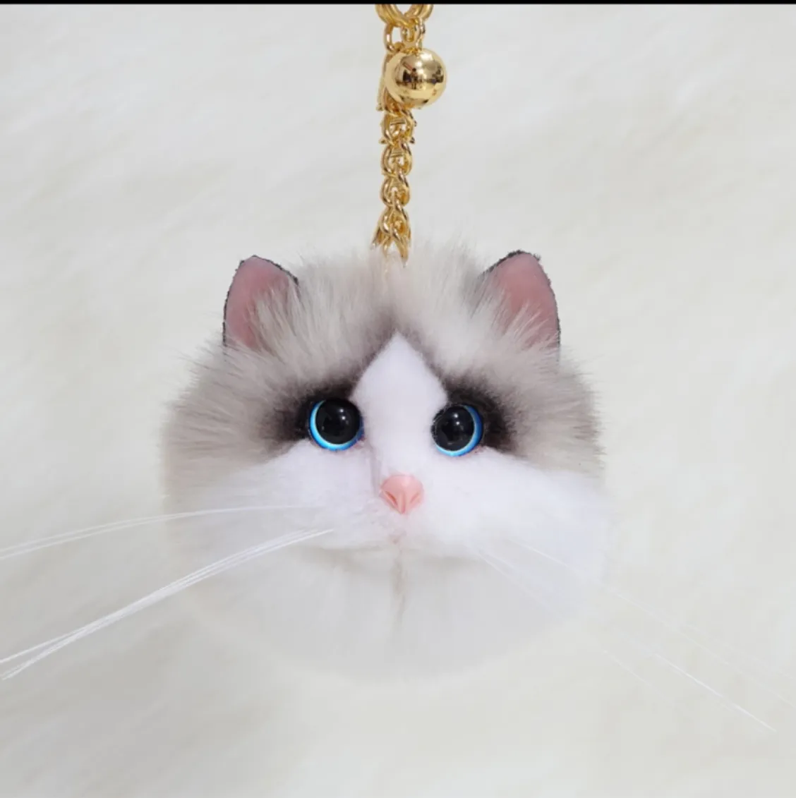 2021 yüksek kaliteli el yapımı aksesuarları sevimli yaratıcı kedi peluş araba asma ve cep telefonu aksesuarları dekorasyon