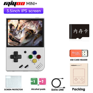 Miyooミニプラス + オープンソースハンドヘルドレトロPSPアーケードゲームコンソールWi-Fi通信在庫供給懐かしモデル