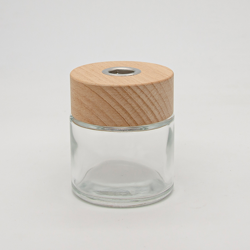 Clear + Wooden lid