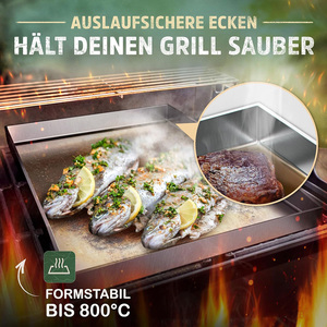 Tùy Chỉnh Kích Thước Nhiệm Vụ Nặng Nề BBQ Vỉ Nướng Khay Dễ Dàng Làm Sạch Chống Ăn Mòn Cấp Thực Phẩm Thép Không Gỉ Nướng Tấm Nướng Khay - Product Image 3