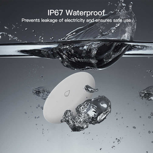 Detector de fugas de agua Tuya ZigBee Sensor de agua inteligente inalámbrico alarma IP67 110dB W Alexa Google Detector de inundación inteligente - Product Image 4