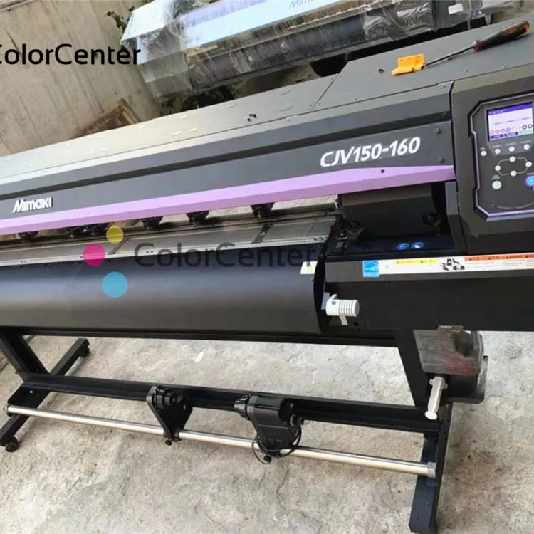 Máquina de impresión y corte de CJV150-160 Mimaki, CJV150-160, con tinta plateada, segunda mano, novedad de 90%