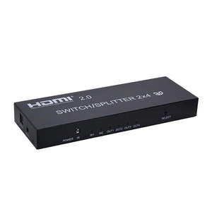 4K V1.4升级到2.0 2x4 HDMI分路器和带音频输出和红外遥控器的开关 - Product Image 2