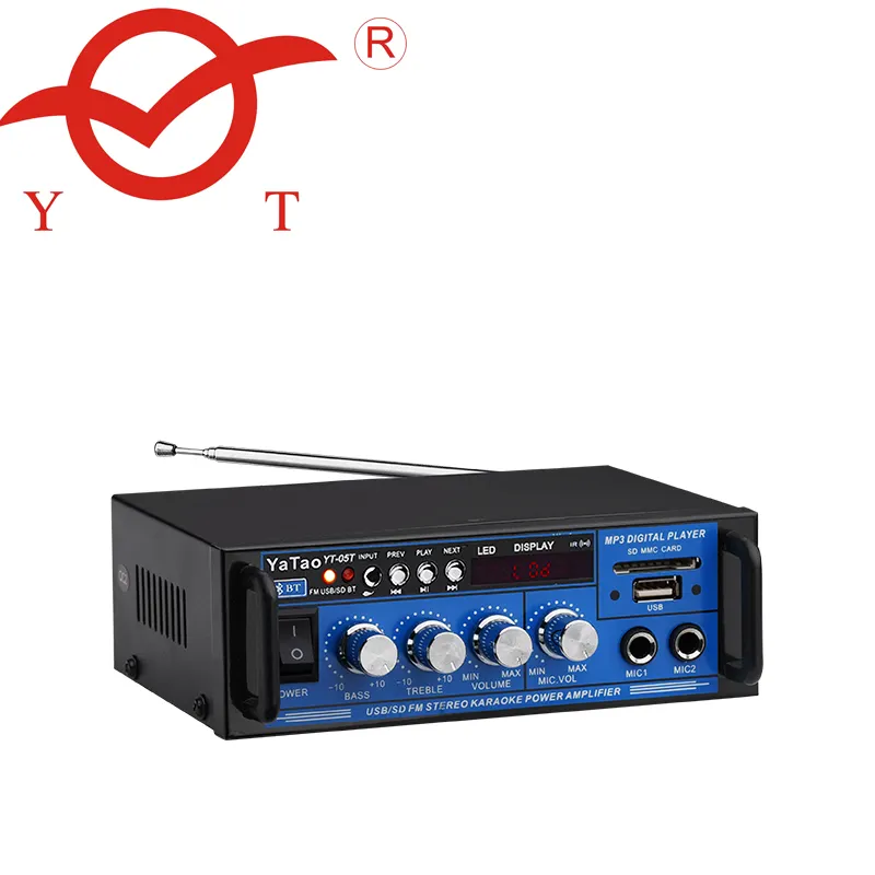 Tamaño pequeño yatao 05T DC 12v transmisor fm amplificador