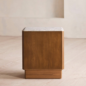 Cổ Phong Cách Rắn Gỗ Bàn Cạnh Giường Ngủ Lớn Bàn Đầu Giường Vvát Chi Tiết Lưu Trữ Cho Phòng Khách Phòng Ngủ Ăn Đồ Nội Thất Nhà - Product Image 5