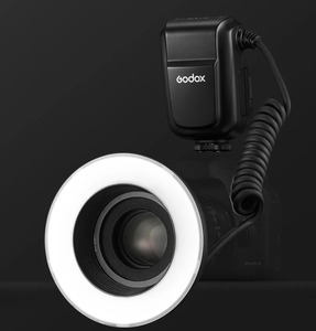 索尼佳能尼康相机5D 6D 7D 60D 70D 80D D850 A7MIV的Godox MF-R76环76 5000K微距发光二极管环形灯闪光灯