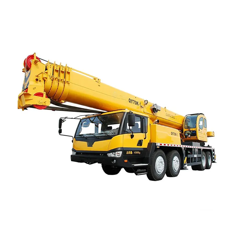 Hoisting Machine 70 Ton Heavy Mobile Truck Crane QY70KH In Romania