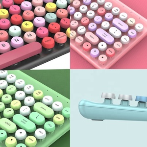 <strong>Multi</strong>-color Keycaps Gaming <strong>Keyboard</strong> Office Retro Punk Rainbow <strong>Computer</strong> Wireless <strong>Mouse</strong> and <strong>Keyboard</strong> Combos for Girls - Product Image 5
