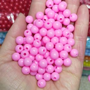Toptan fiyat ile 6mm 8mm 10mm akrilik boncuk toplu boncuk takı yapımı için DIY aksesuarları - Product Image 1