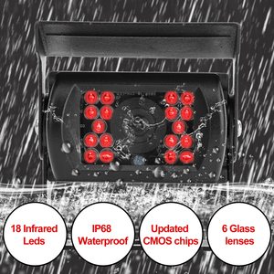 Sistema de cámara de respaldo de 7 pulgadas, 12V/24V, HD, 1080P, impermeable, visión nocturna, monitoreo de Vista trasera frontal con líneas de estacionamiento para camión - Product Image 3