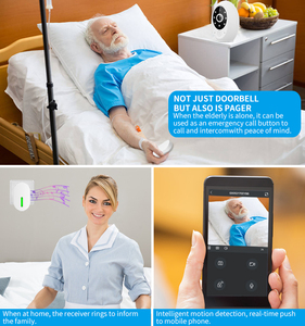 Intercomunicador bidireccional inalámbrico para el hogar, timbre de puerta con sistema de cámara IP, impermeable, autoalimentado