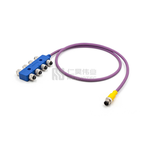 NMEA 2000 Marine System Terminator Cable impermeable IP67 Circular One Input Macho a 8 Output hembra 8 Tee Cable - Product Image 2