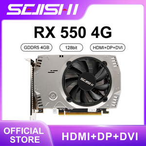 Oyun masaüstü bilgisayar GPU PC için yeni AMD Radeon RX550-4G D5 grafik kartı - Product Image 3