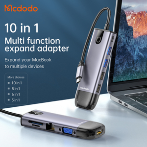 Mcusb Usb Hub yerleştirme istasyonu 5Gbps 4K ekran bağlantı şarj 4 port Usb C 4 port 10 in 1 için Smartphone dizüstü Tv - Product Image 2