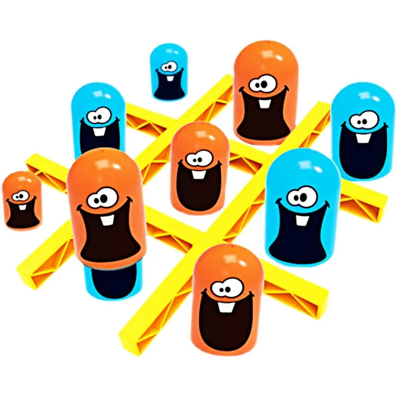 Custom Classic Toy Table Games Gobble 3 em linha Blue Orange Gobblet Gobblers Jogo de tabuleiro para crianças