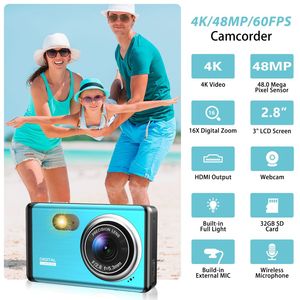 ビデオデジタルカメラ4800万エントリーレベルの高精細ピクセルカメラコンパクトで便利なトラベルミニデジタル一眼レフカメラ - Product Image 2