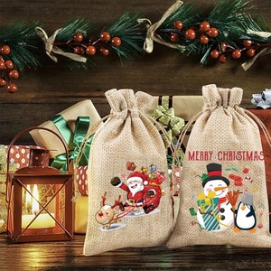 Cá nhân Santa Sack phong cách bông dây kéo túi kỳ nghỉ Quà Tặng <span class=keywords><strong>Pouch</strong></span> - Product Image 6