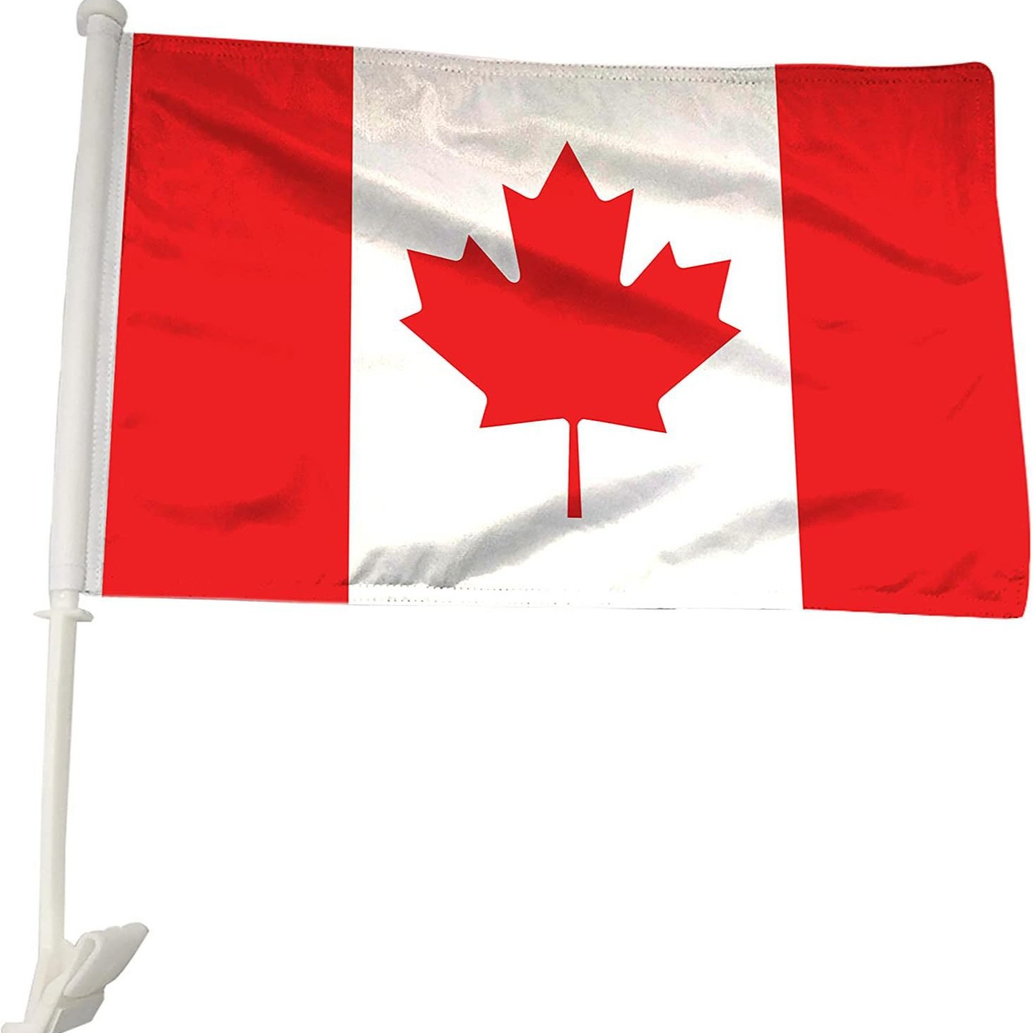 Drapeau de fenêtre canadien 30x45cm + mât de drapeau 43cm
