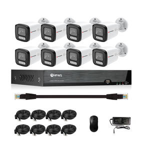 Hfwvision nhà PoE IP Hệ thống camera với mạng cáp 4 8 16 <span class=keywords><strong>k</strong></span>ênh mạng 8MP 4k POE NVR <span class=keywords><strong>Kit</strong></span> - Product Image 2