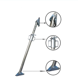 Andamio de material de construcción que soporta soporte diagonal ajustable acero push pull prop para encofrado de paredes de hormigón