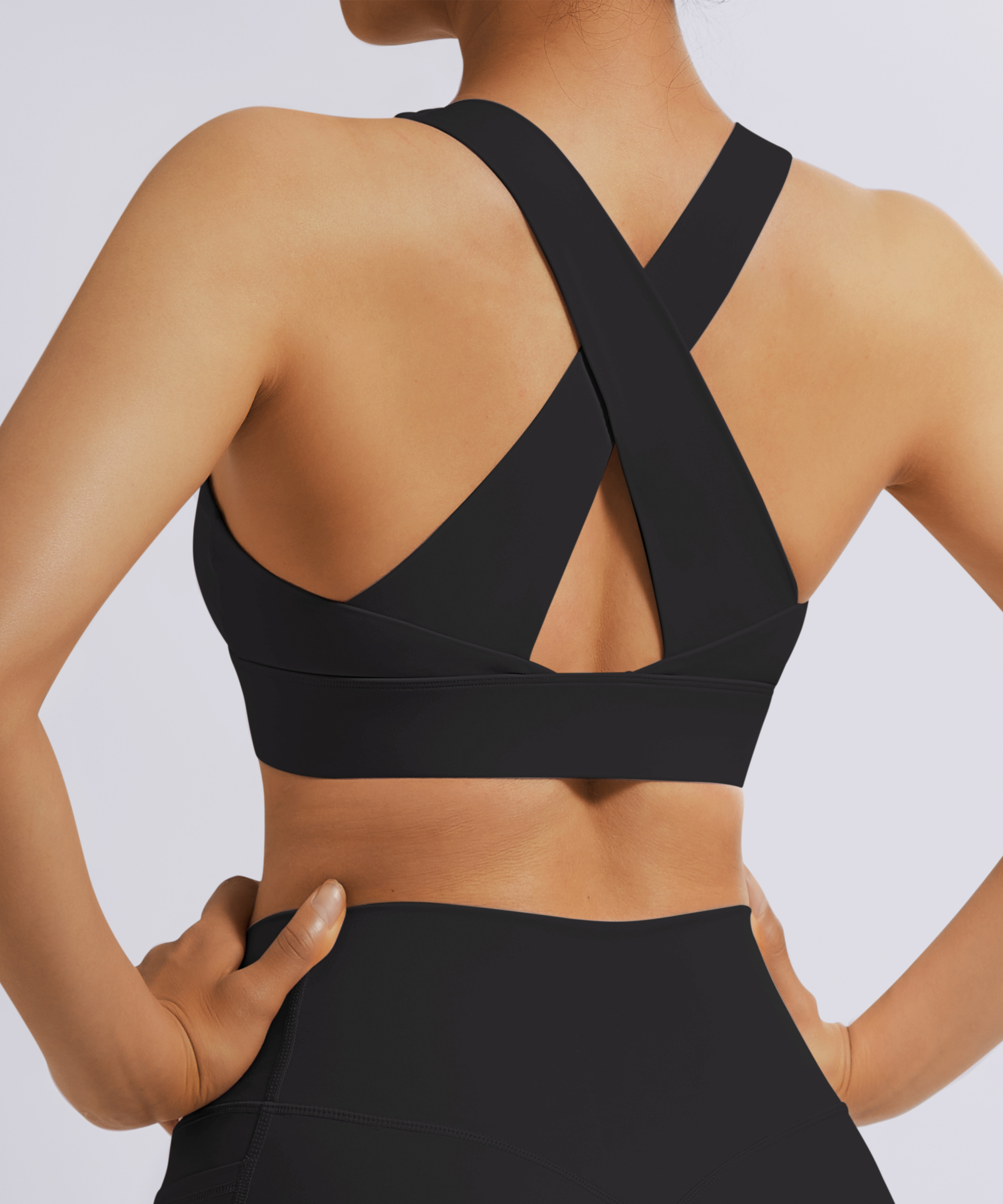 Noir-Cross Back Soutiens-gorge