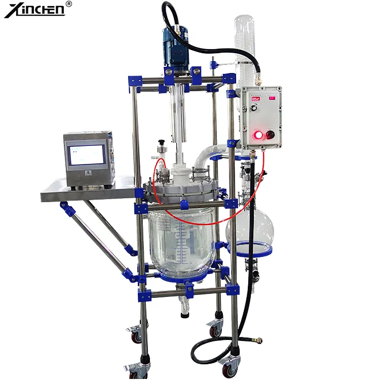Reattore a dispersione ultrasonica con generatore digitale 20k 2000W reazione olio esausto produrre Biodiesel