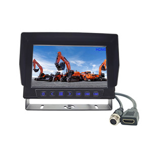 JPM-718AW 7英寸IP69k全金属外壳防水监视器7防水IP69K双输入监视器 - Product Image 5