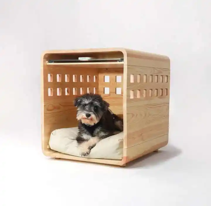 Дружественная мебель для домашних животных, дом для собак, деревянный акриловый ящик для собак, складной портативный питомник