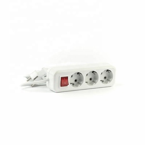 Extension <strong>Socket</strong> EU Standard with Grounding and Main Switch 3 <strong>Way</strong> Extension <strong>Socket</strong> with Earth &amp; Switch - Product Image 6