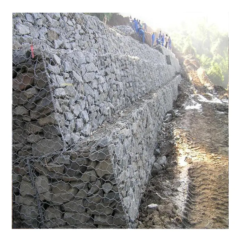 PVC 코팅 와이어 메쉬 gabion 메쉬 gabion 상자 바구니